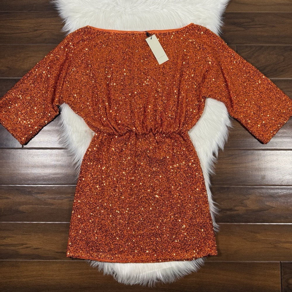 Never Fully Dressed Size US 2 / UK 6 Sequin Tilly Off‎ The Shoulder Mini Dress